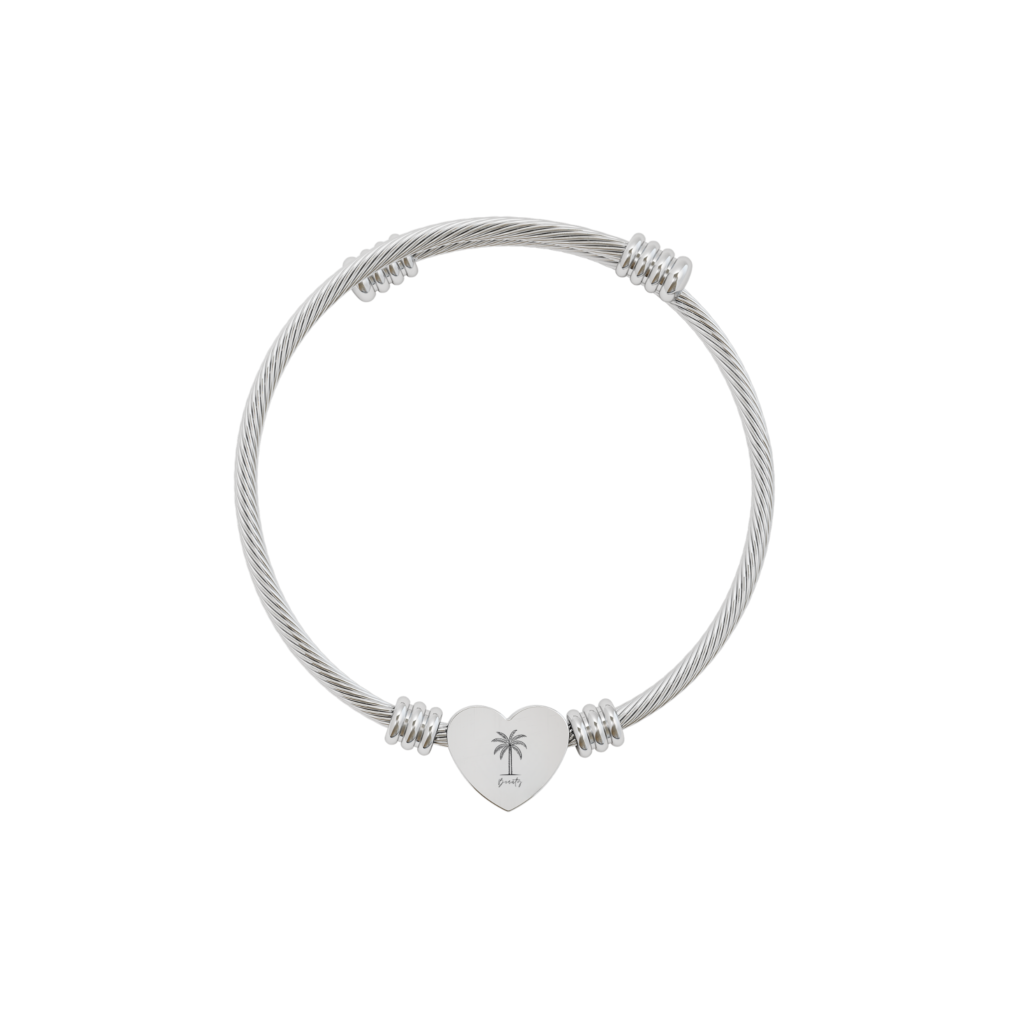 Beuty Bracelet —Adjustable Heart Bangle (Silver or Gold) product thumbnail image Beuty Bracelet —Adjustable Heart Bangle (Silver or Gold) product thumbnail image