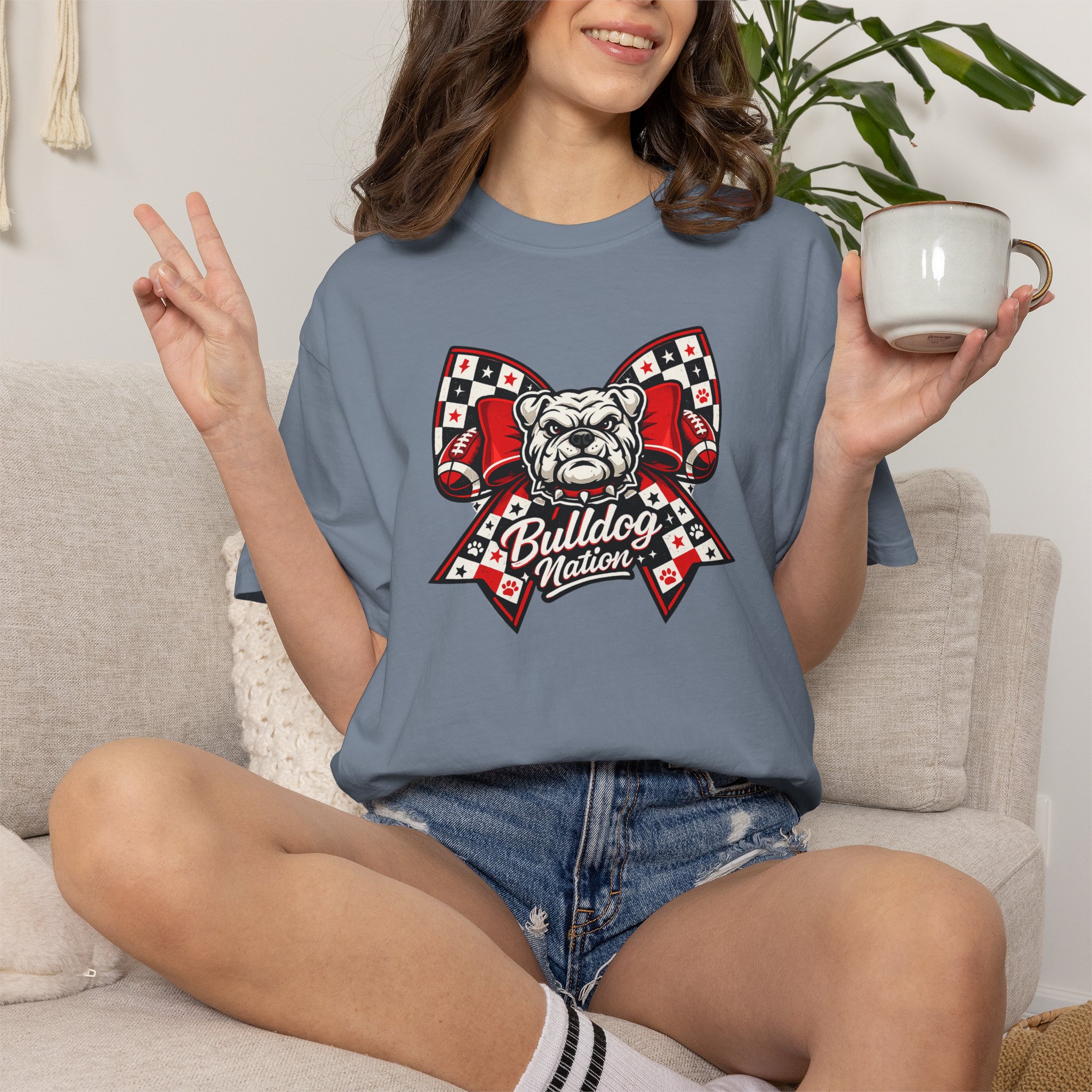 Bulldog Nation Bow Tee- CC product thumbnail image