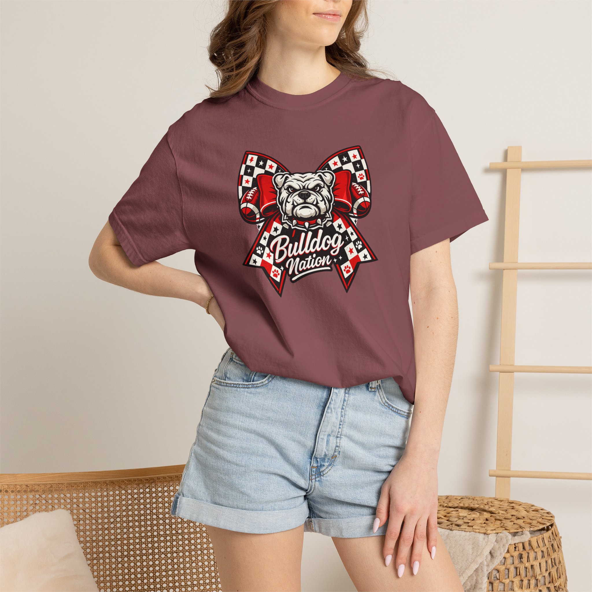 Bulldog Nation Bow Tee- CC product thumbnail image