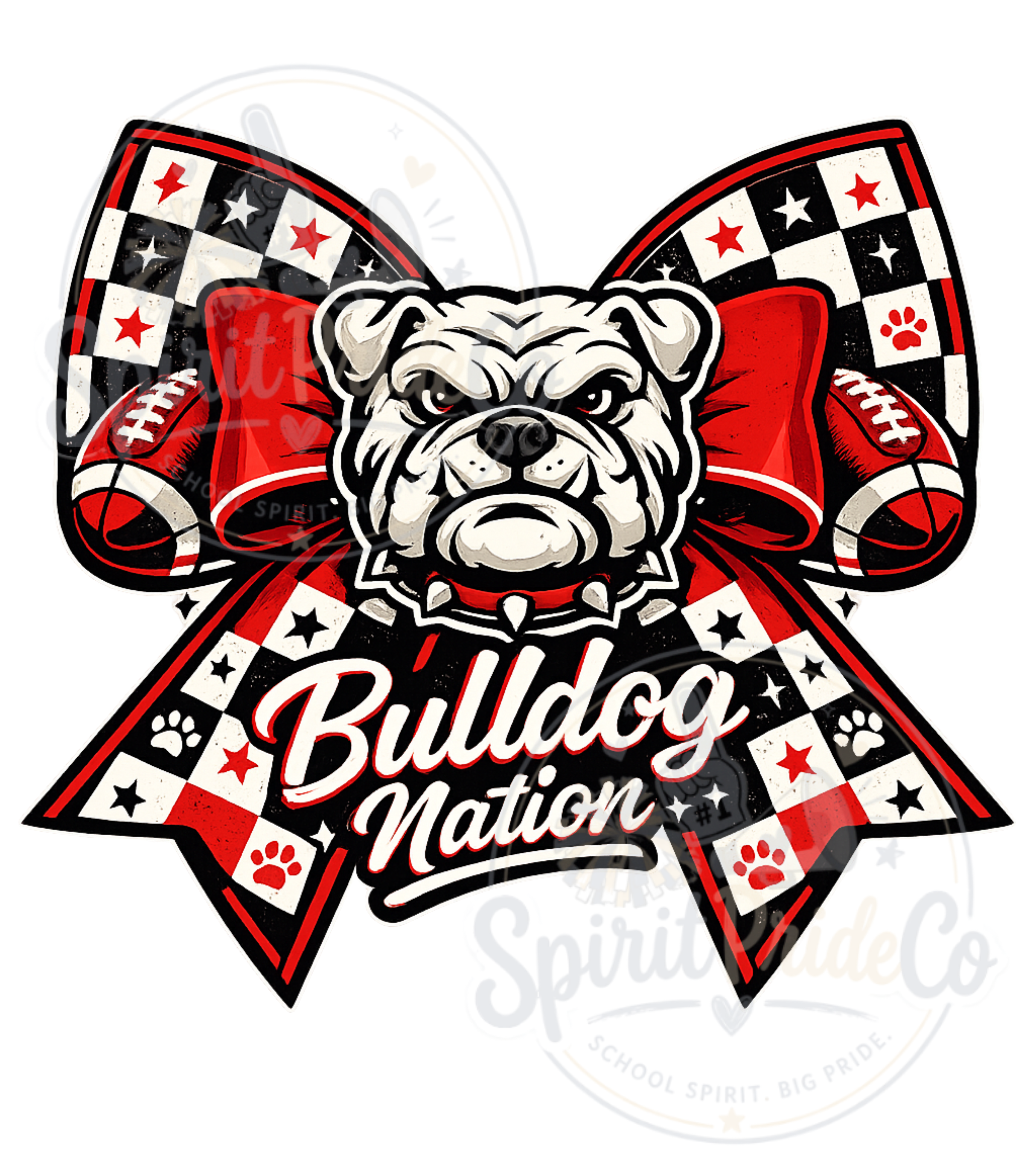 Bulldog Nation Bow Tee- CC product thumbnail image