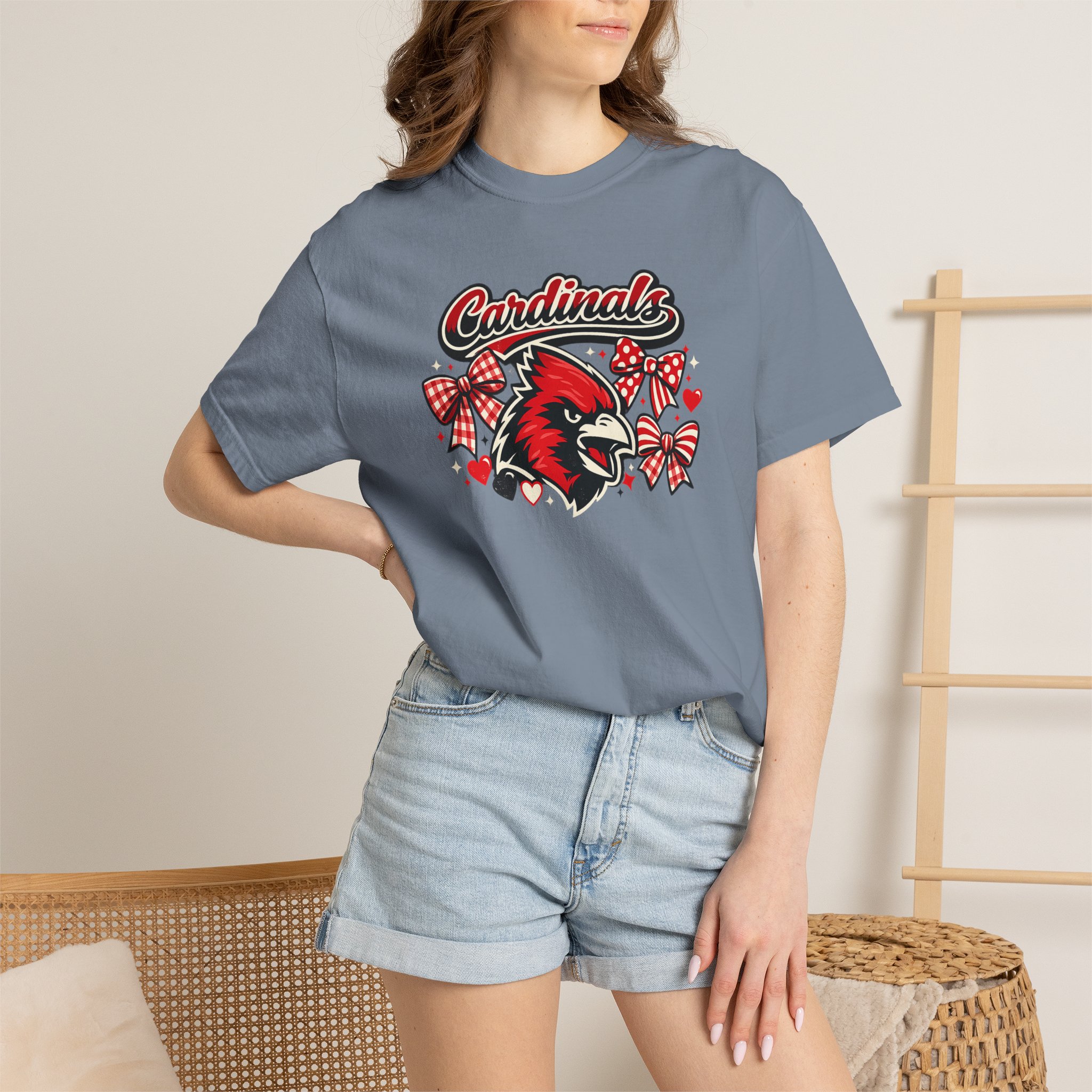 Cardinal Coquette Bow Tee- CC product thumbnail image Cardinal Coquette Bow Tee- CC product thumbnail image
