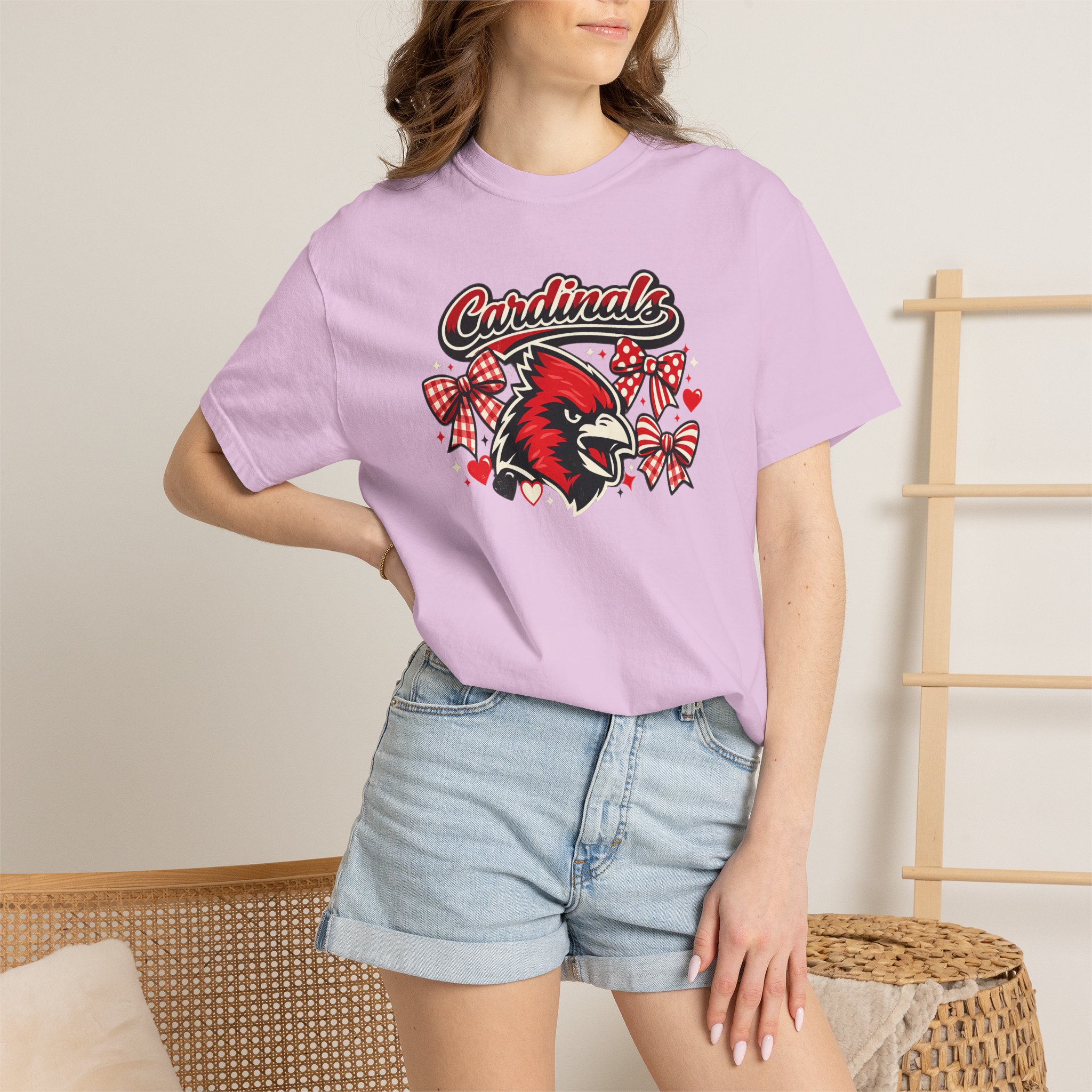 Cardinal Coquette Bow Tee- CC product thumbnail image Cardinal Coquette Bow Tee- CC product thumbnail image