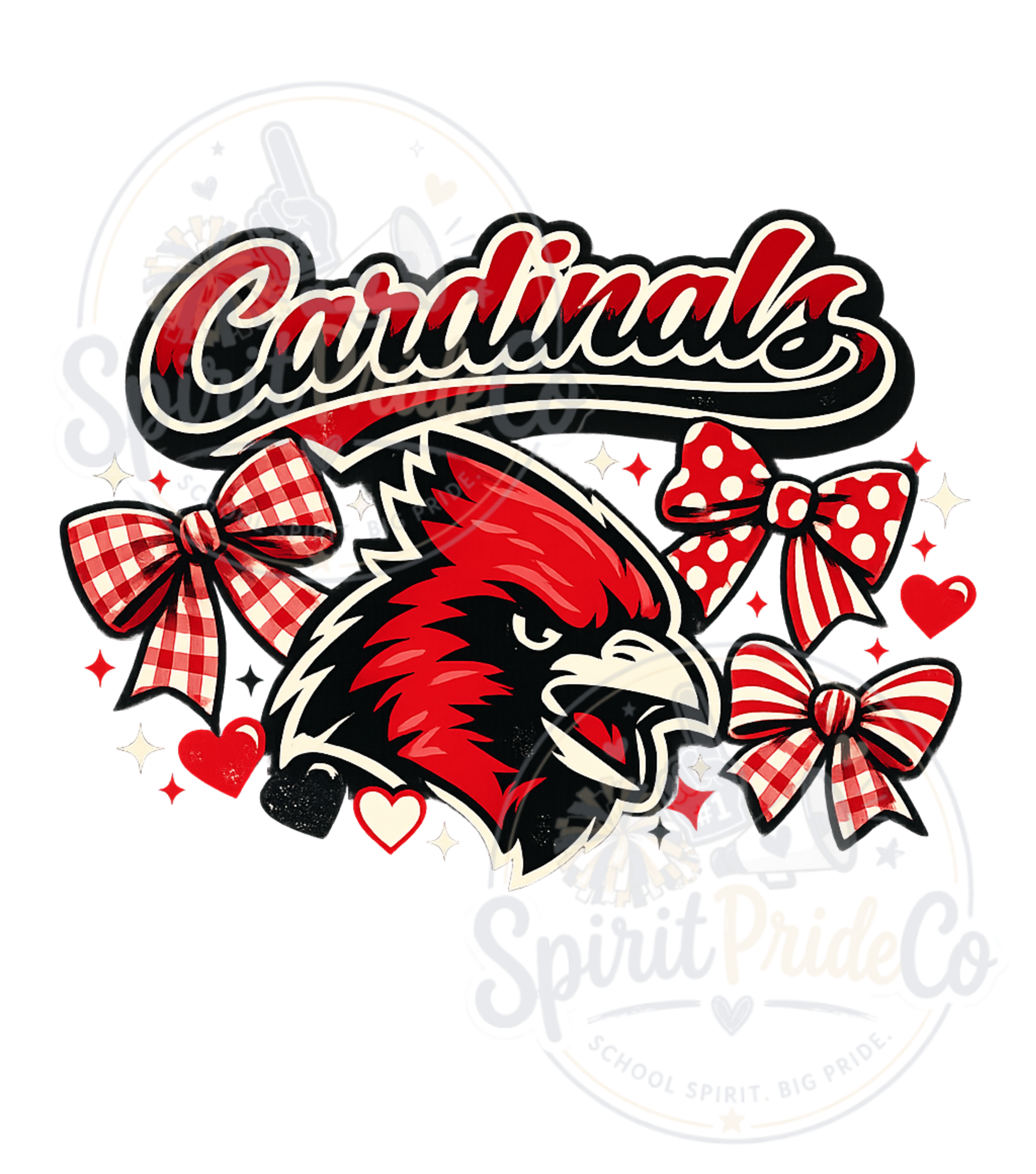 Cardinal Coquette Bow Tee- CC product thumbnail image Cardinal Coquette Bow Tee- CC product thumbnail image