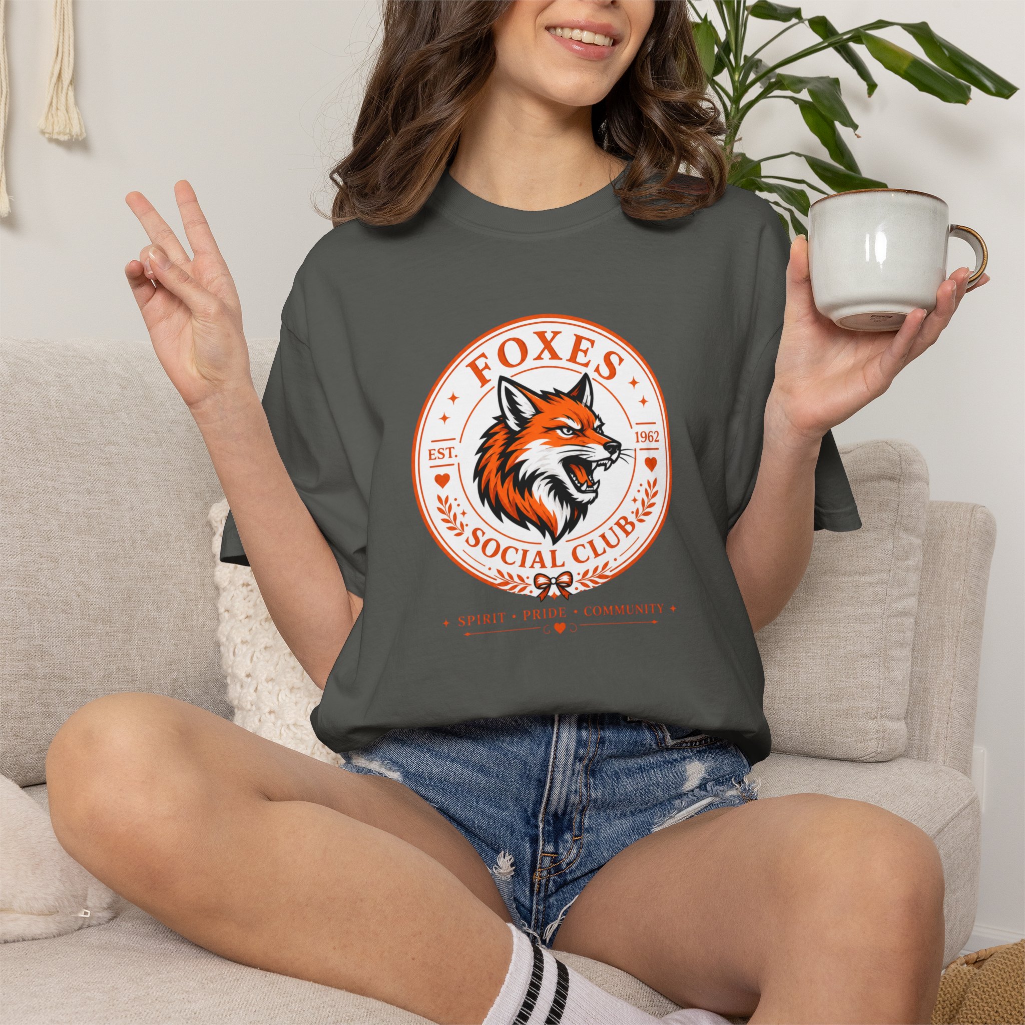 Foxes Social Club Tee- CC product thumbnail image Foxes Social Club Tee- CC product thumbnail image