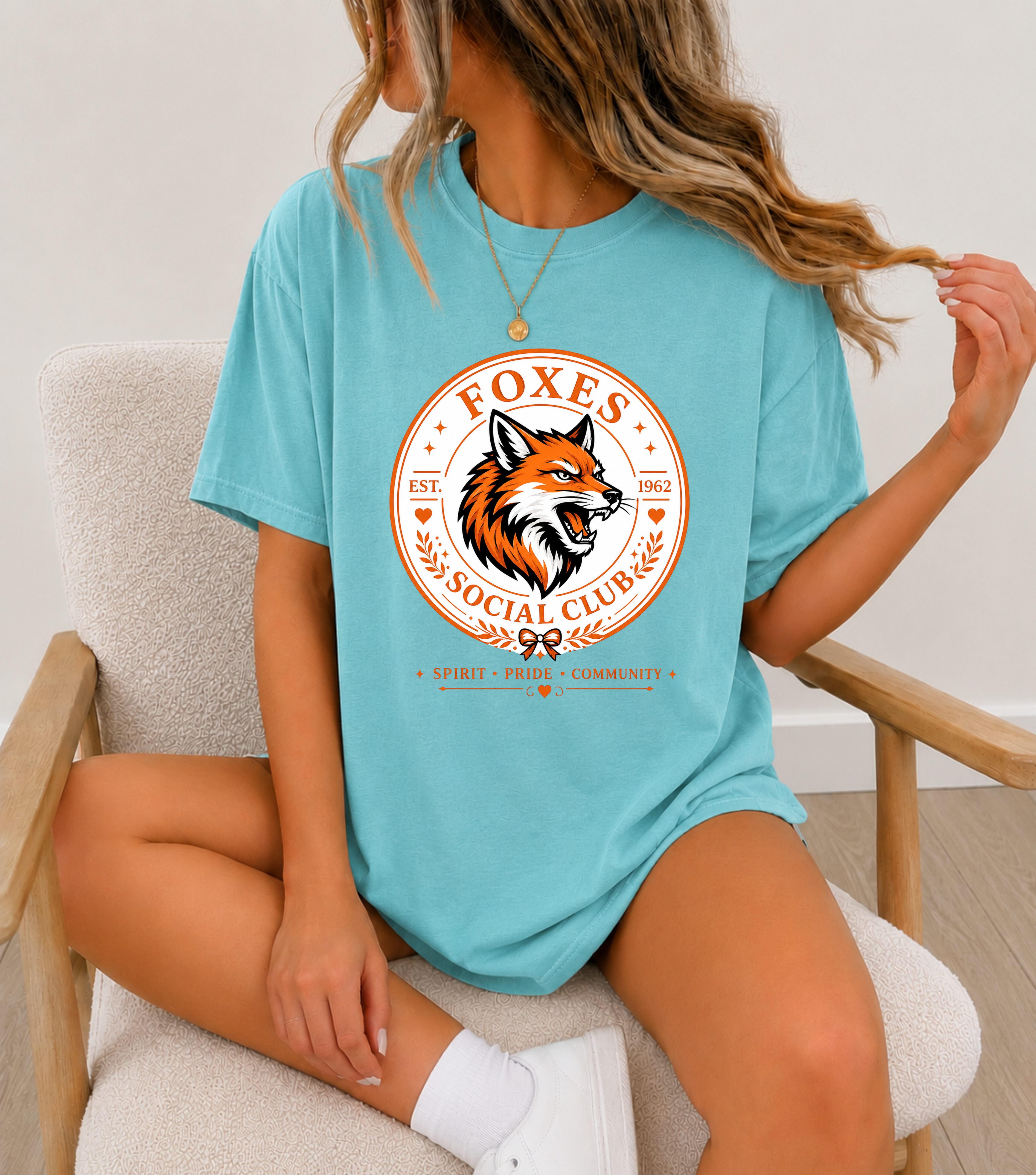 Foxes Social Club Tee- CC Foxes Social Club Tee- CC