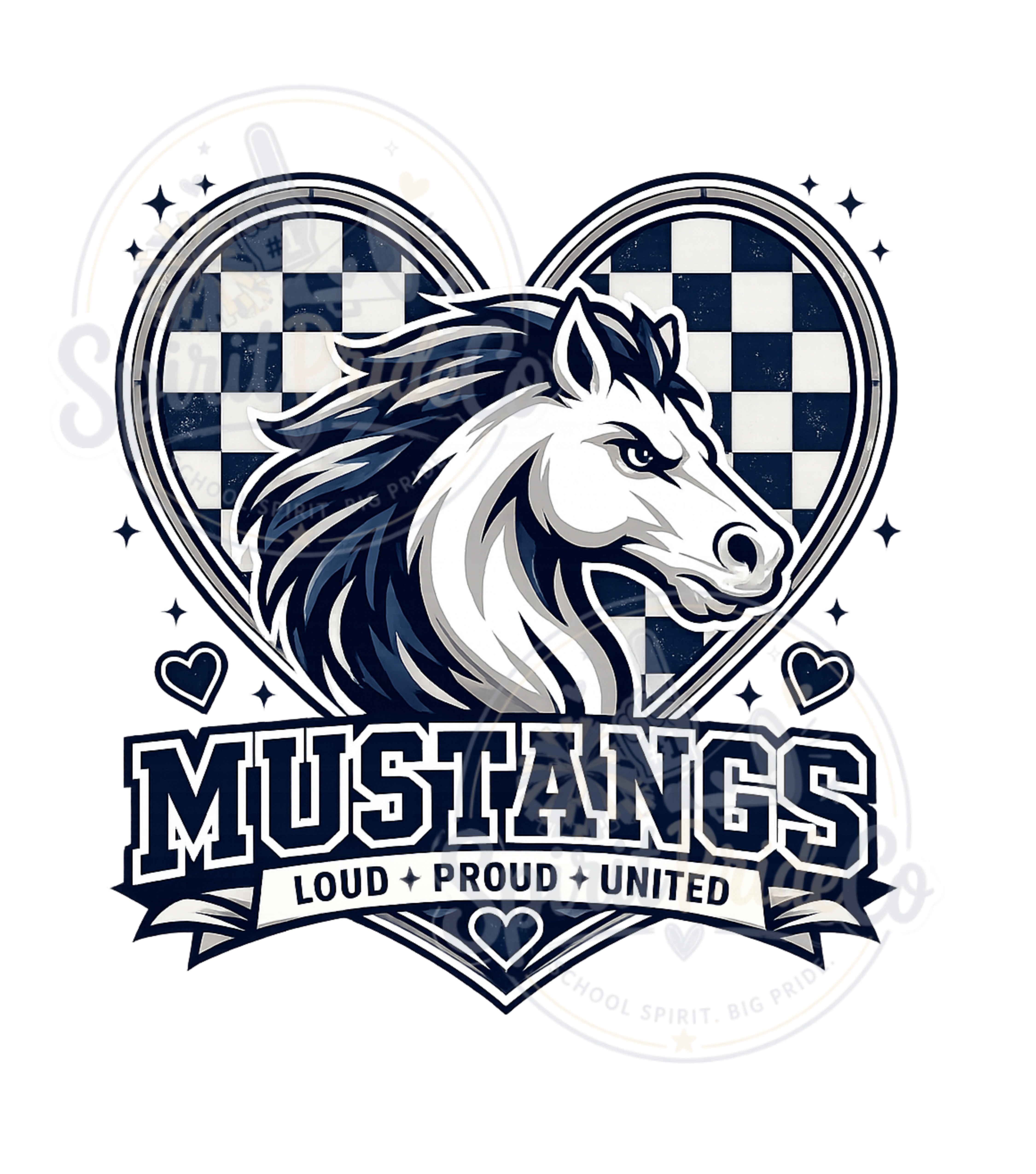 Mustangs Heart Tee- CC product thumbnail image Mustangs Heart Tee- CC product thumbnail image