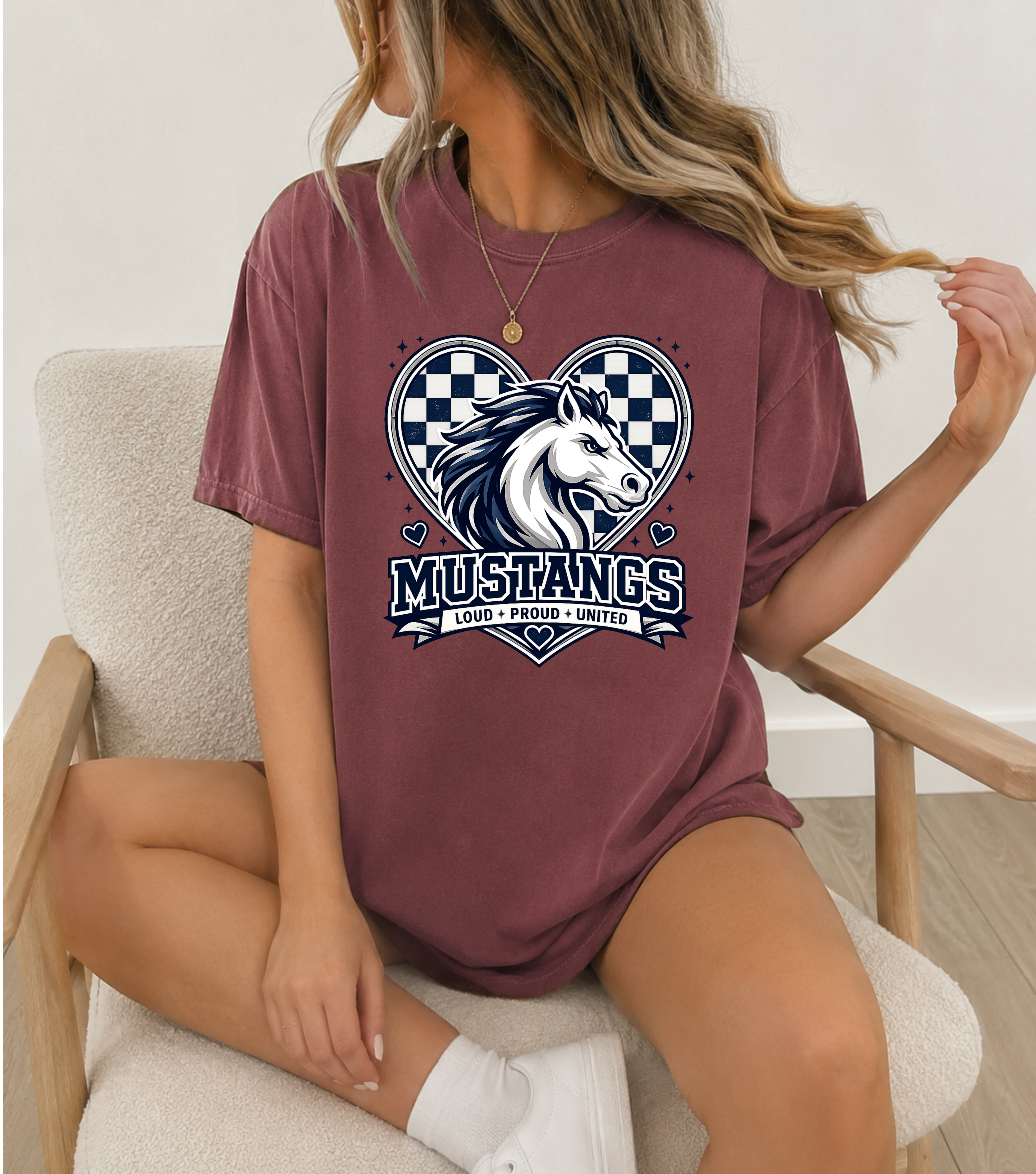Mustangs Heart Tee- CC product thumbnail image