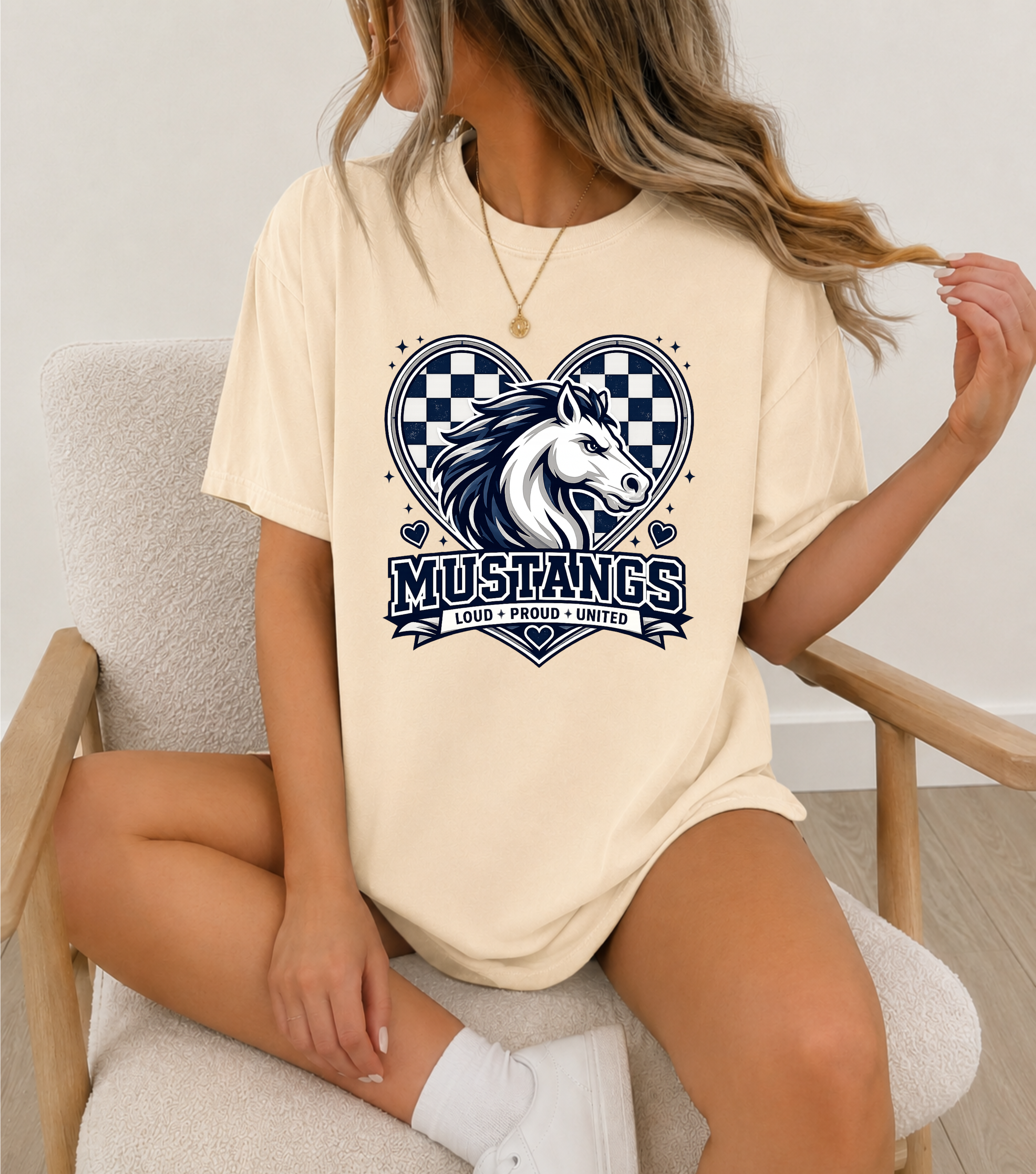Mustangs Heart Tee- CC product thumbnail image