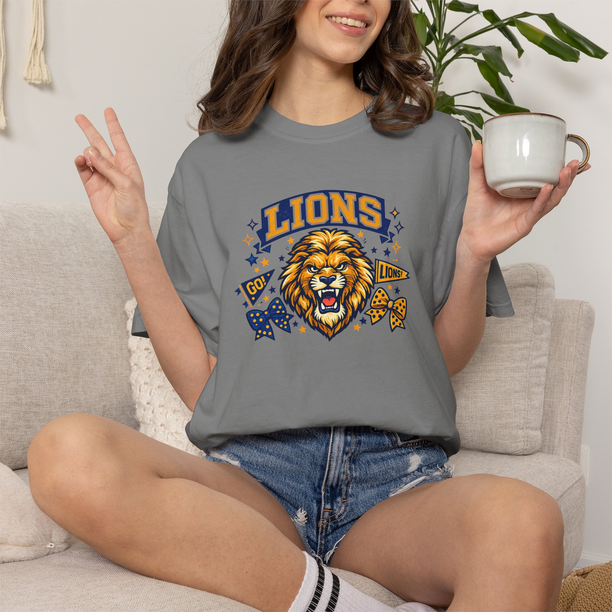 Lions Mascot Tee- CC product thumbnail image Lions Mascot Tee- CC product thumbnail image