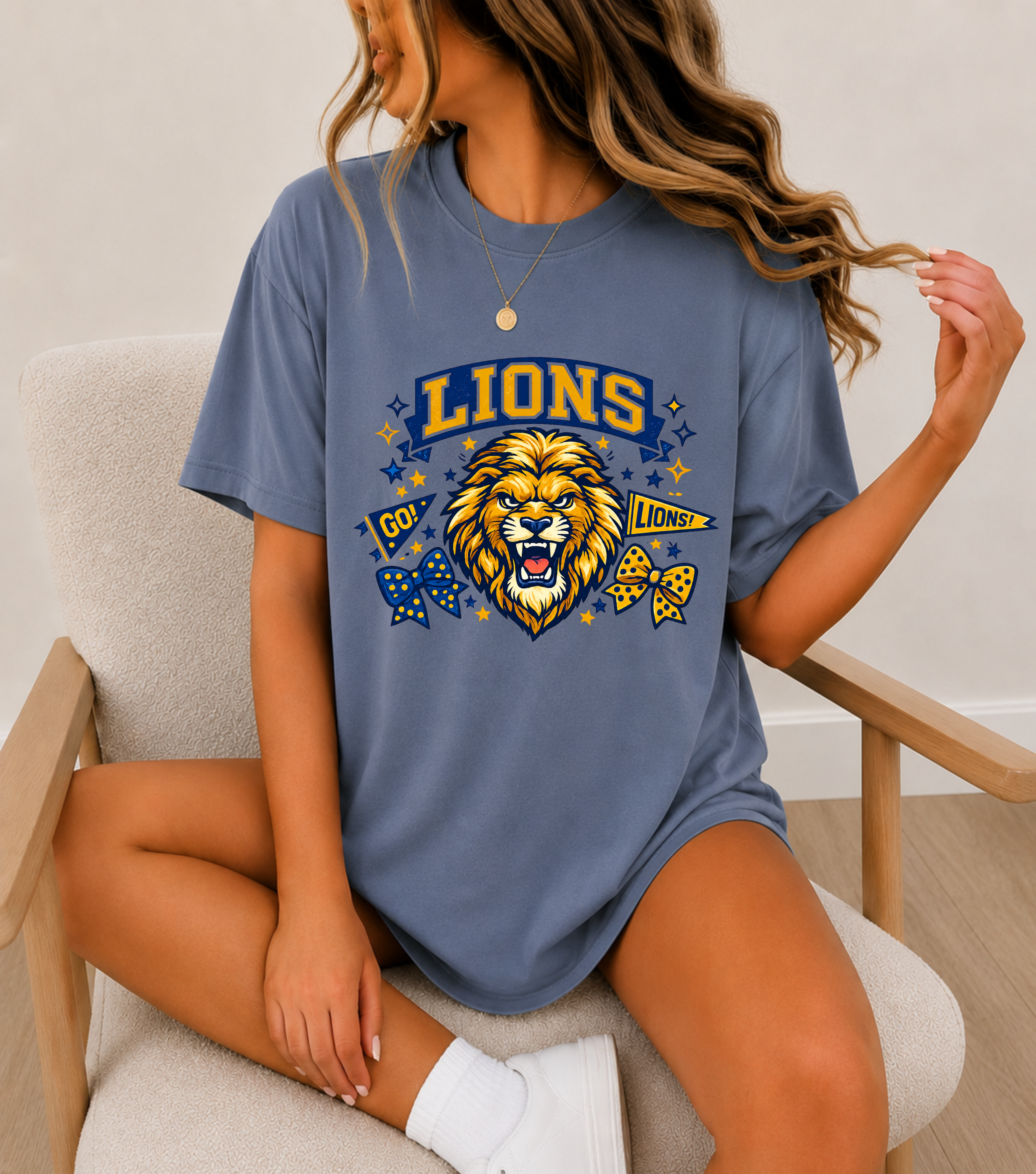 Lions Mascot Tee- CC product thumbnail image Lions Mascot Tee- CC product thumbnail image