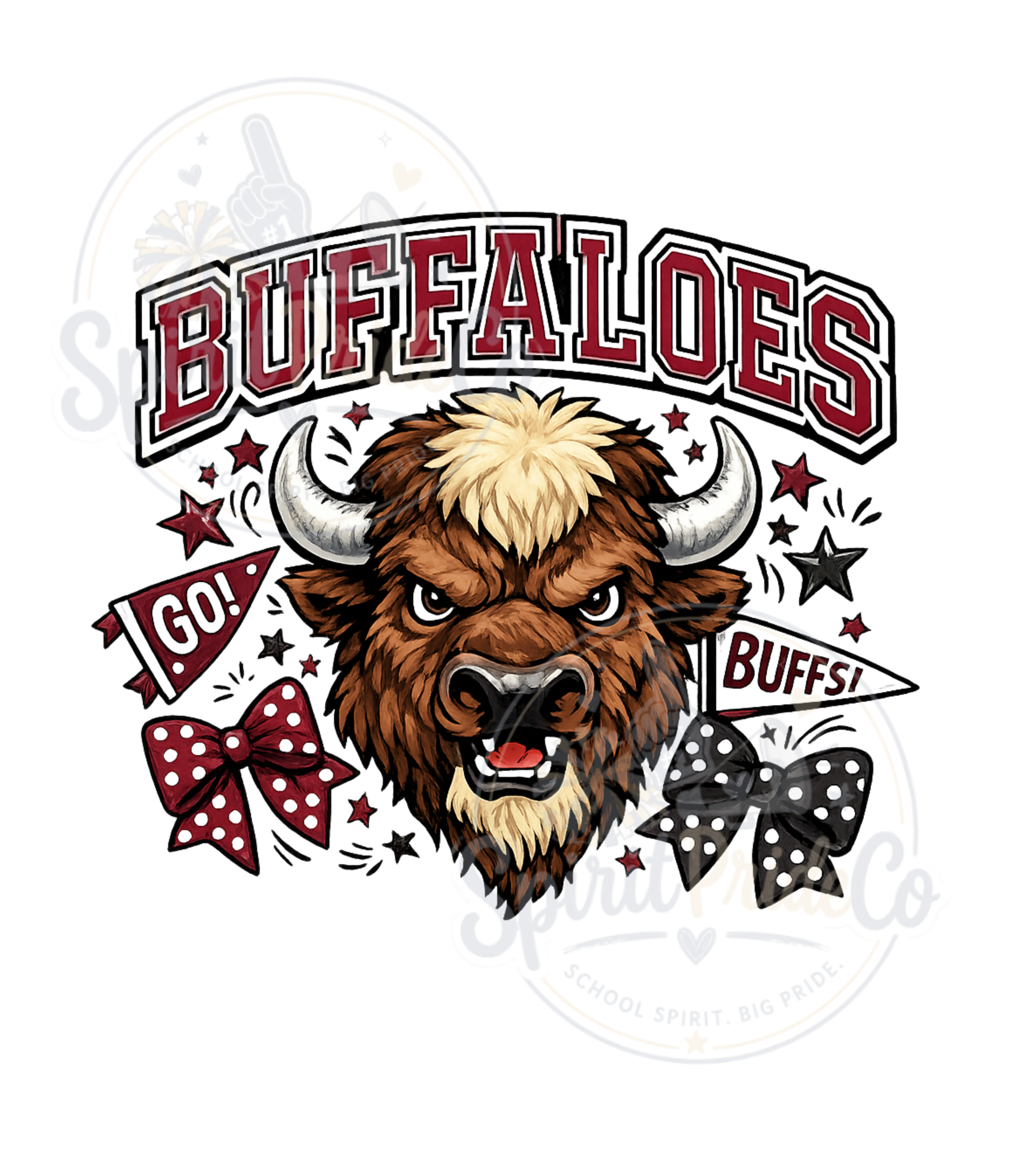 Buffalo Mascot Tee- CC product thumbnail image