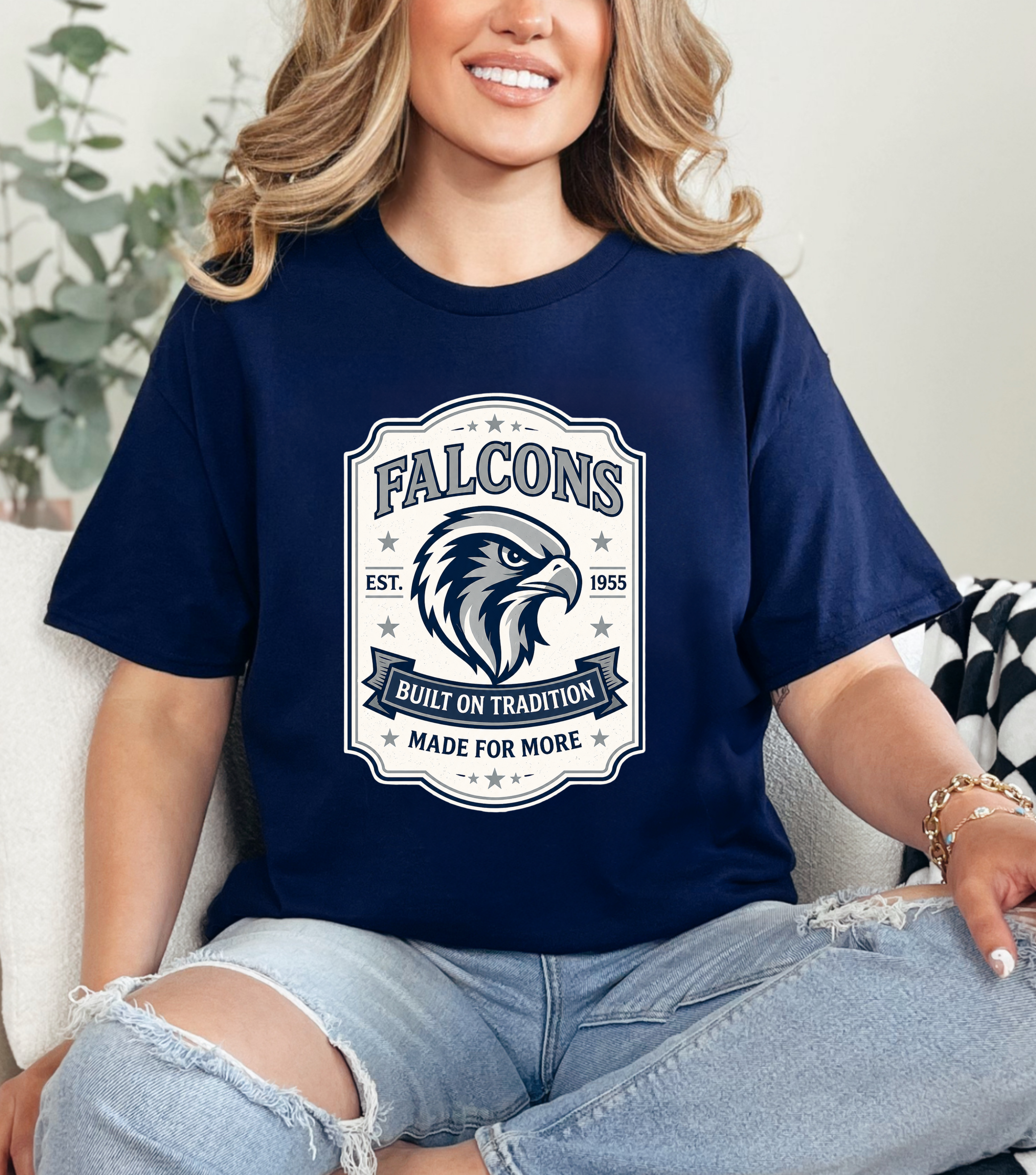 Falcons Vintage Label Tee- Gildan product thumbnail image