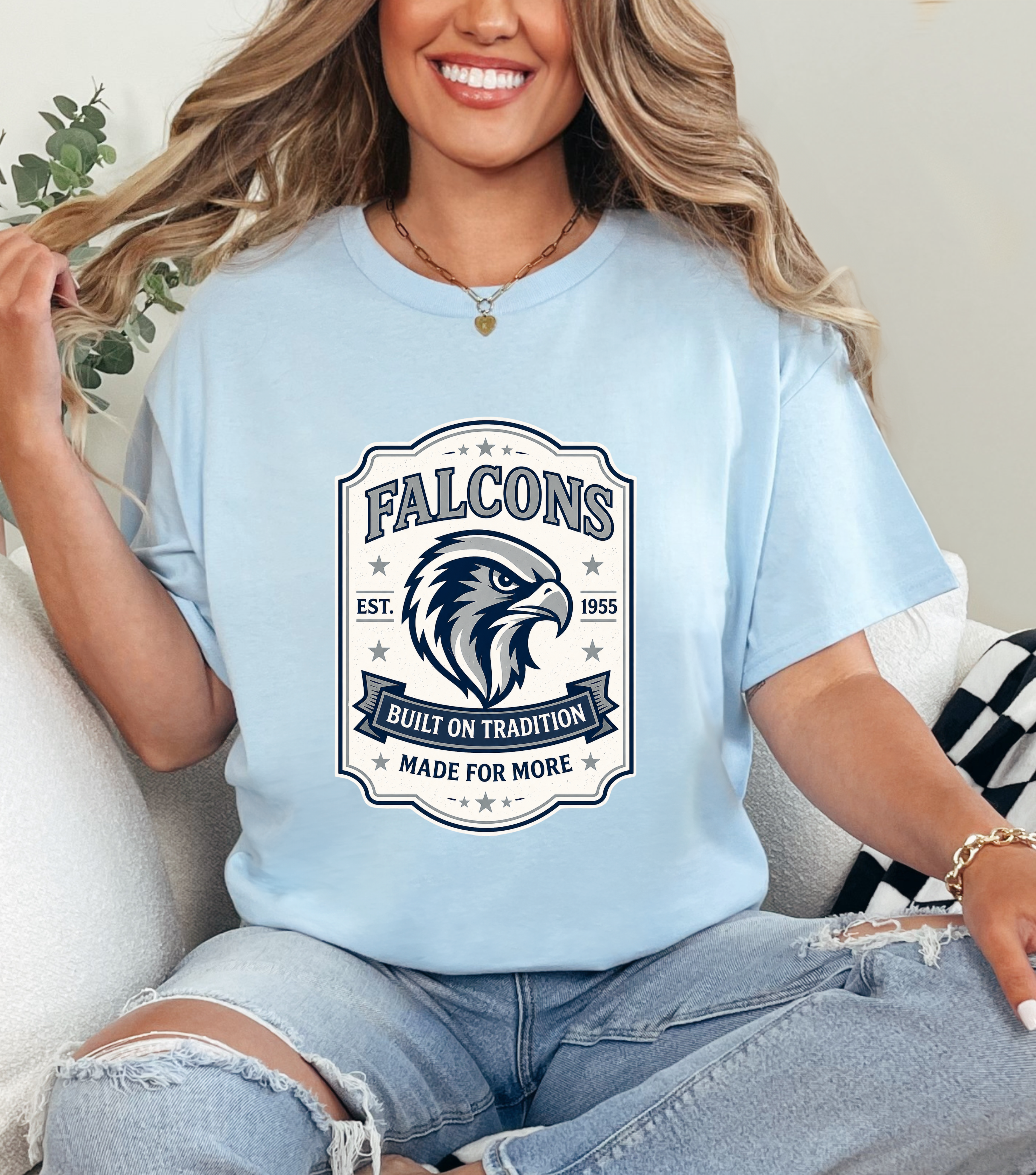 Falcons Vintage Label Tee- Gildan product thumbnail image