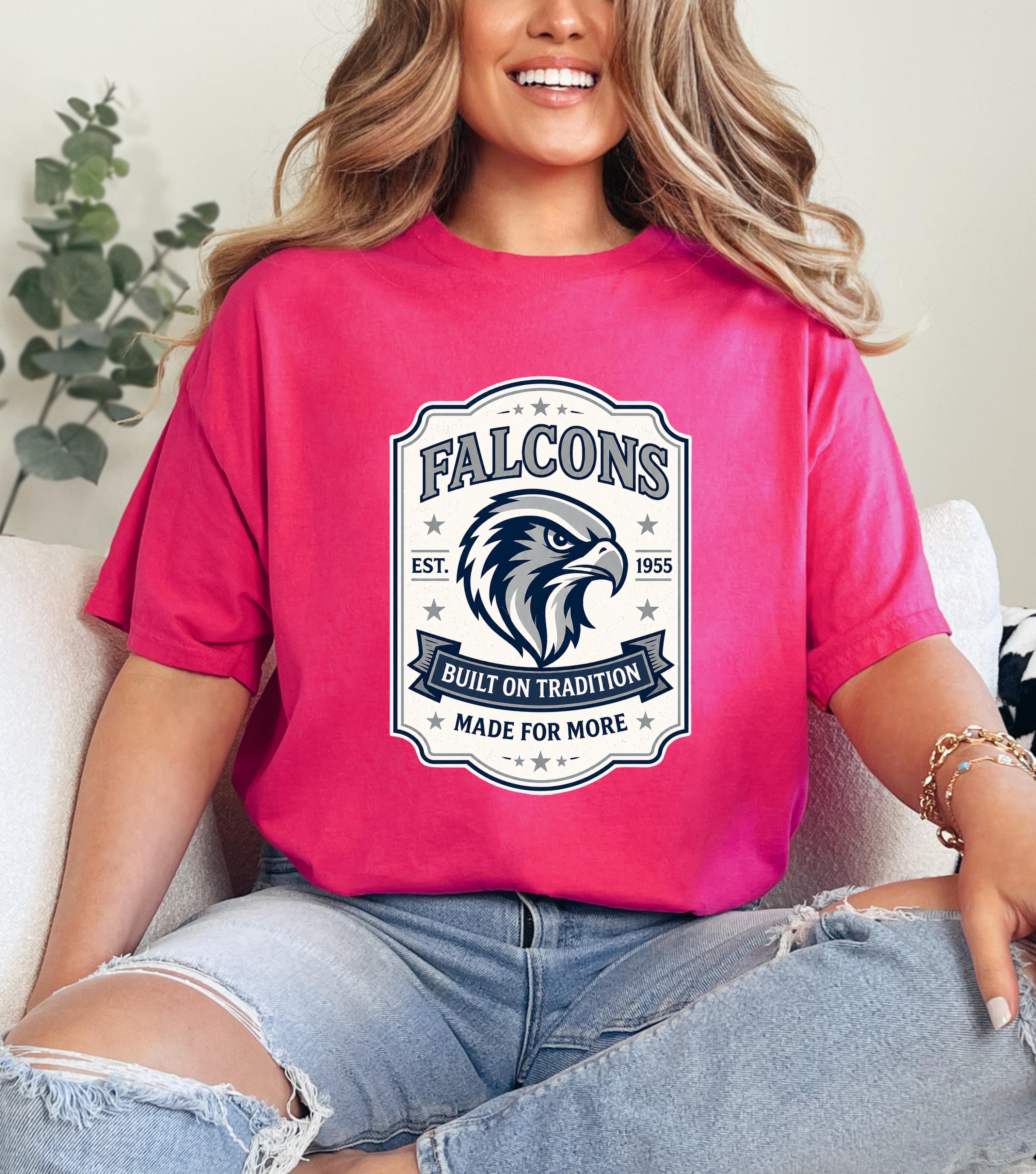 Falcons Vintage Label Tee- Gildan product thumbnail image