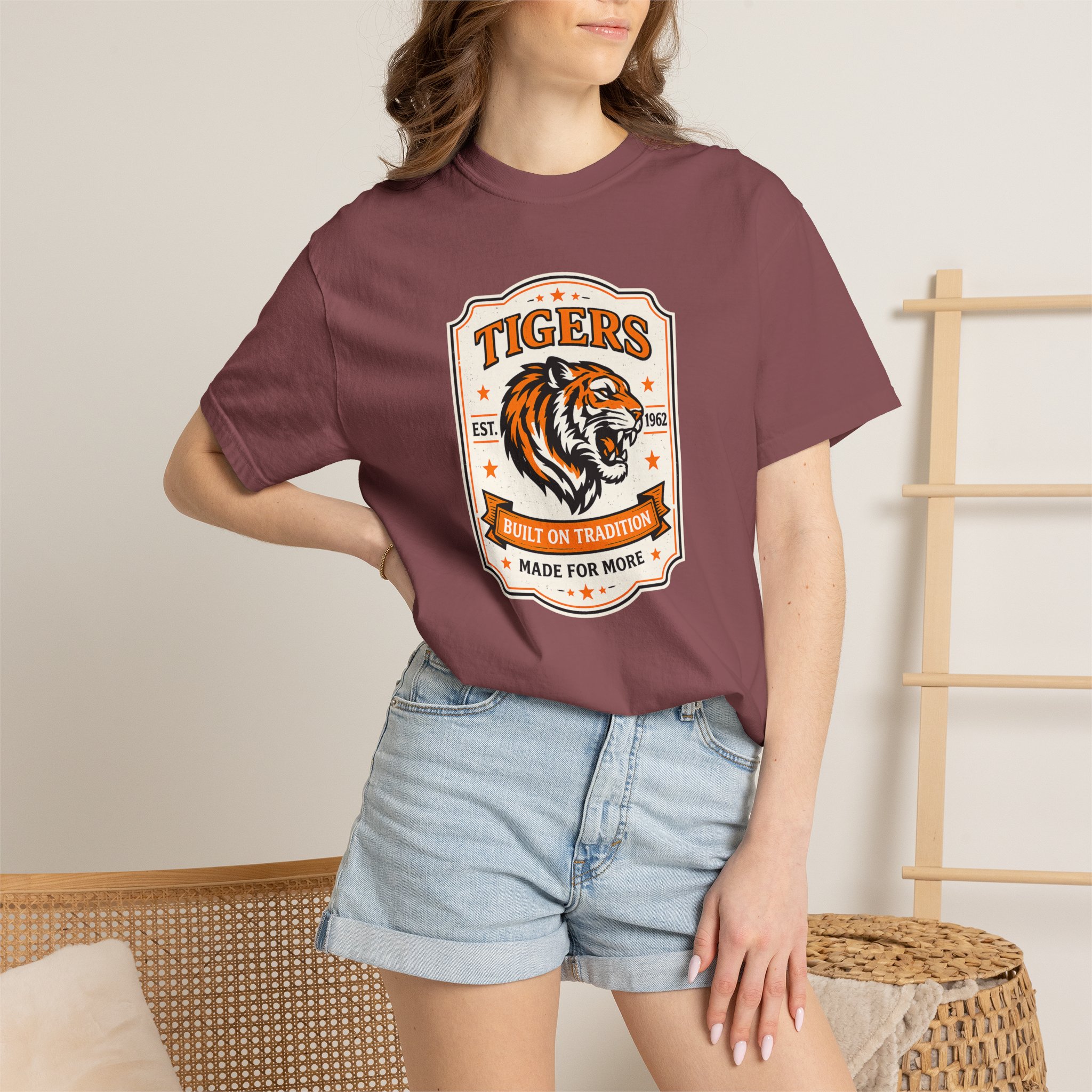 Tiger Vintage Label Tee- CC product thumbnail image