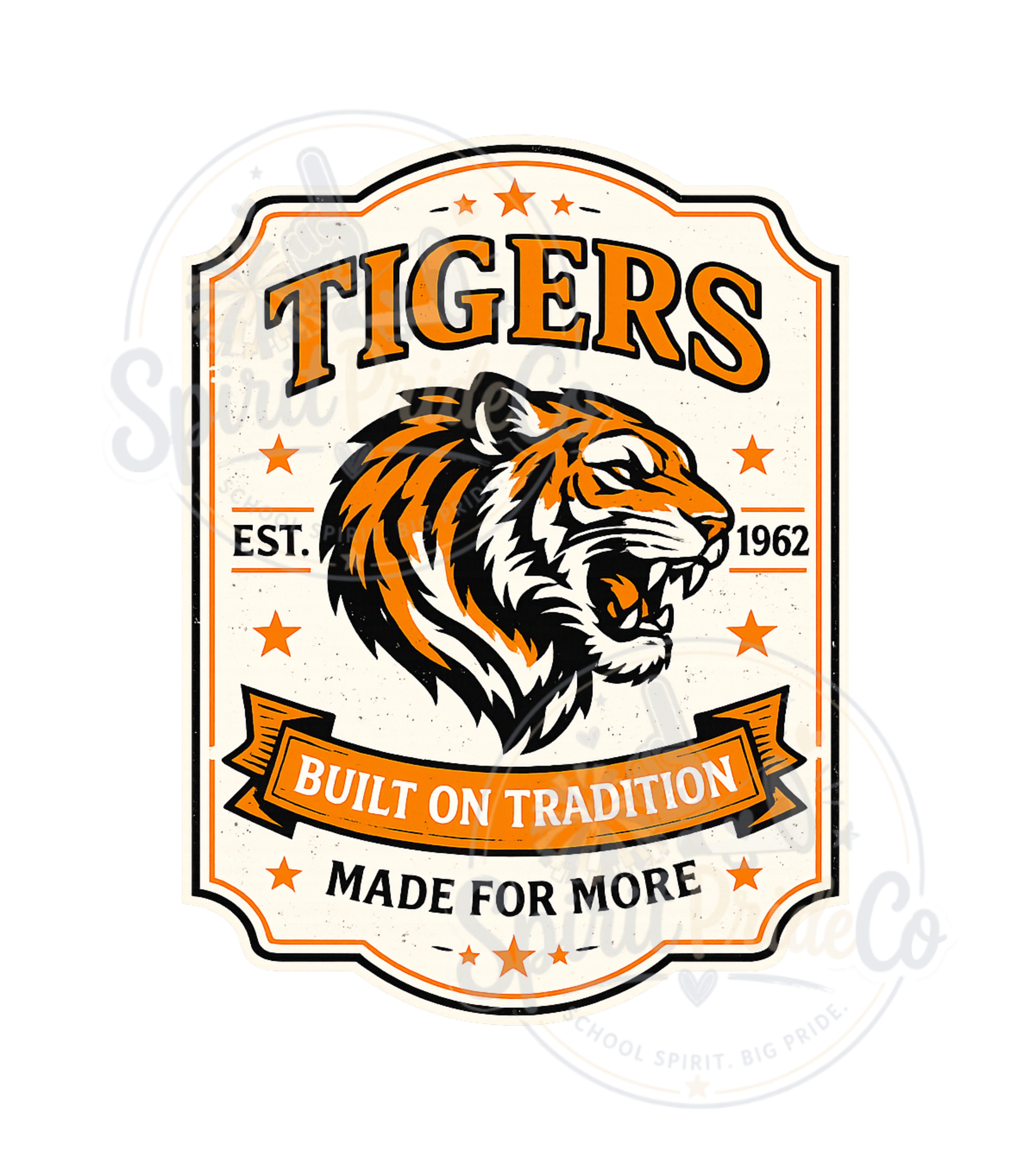 Tiger Vintage Label Tee- CC product thumbnail image