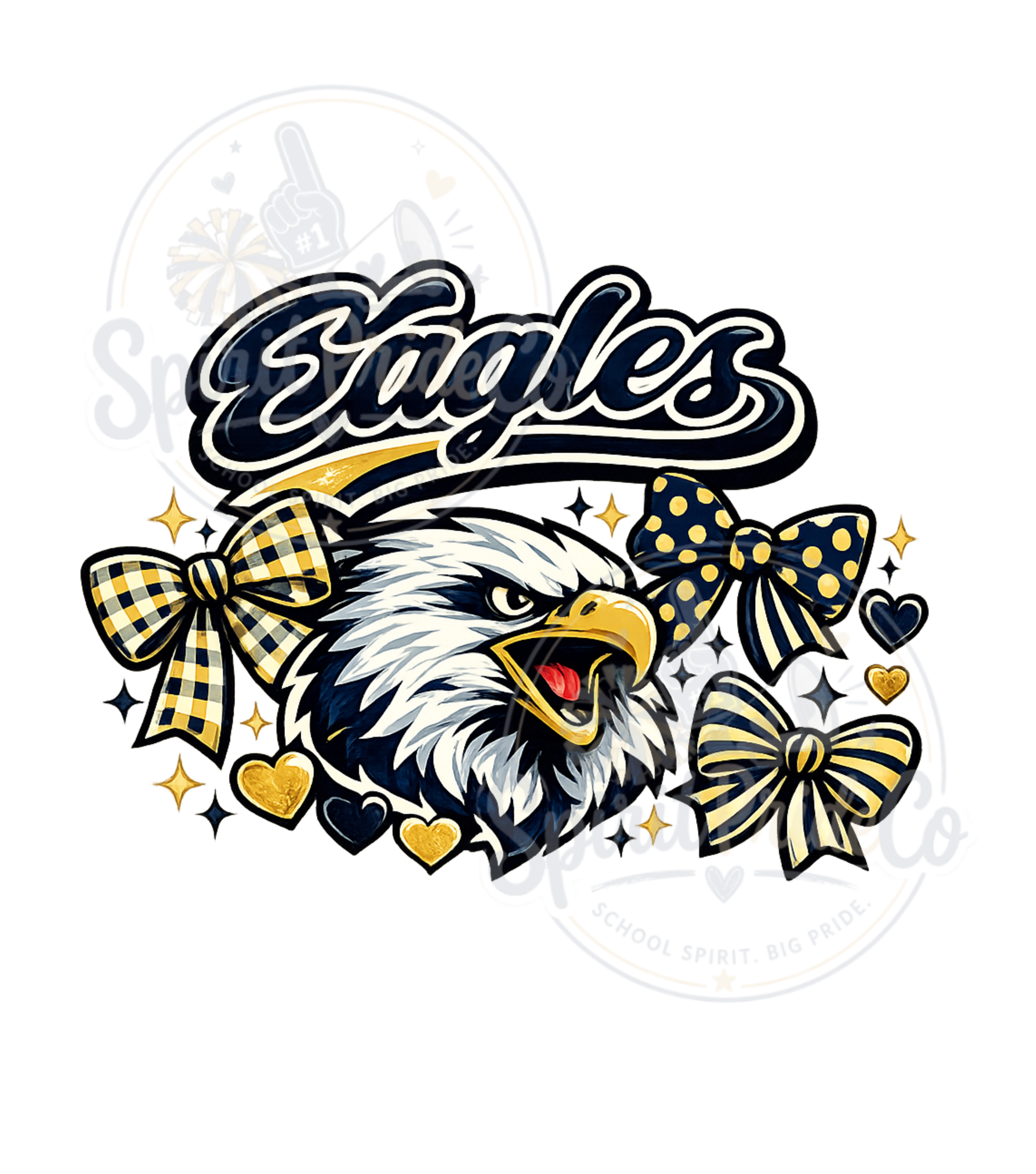 Eagles Coquette Bow Tee- CC product thumbnail image Eagles Coquette Bow Tee- CC product thumbnail image