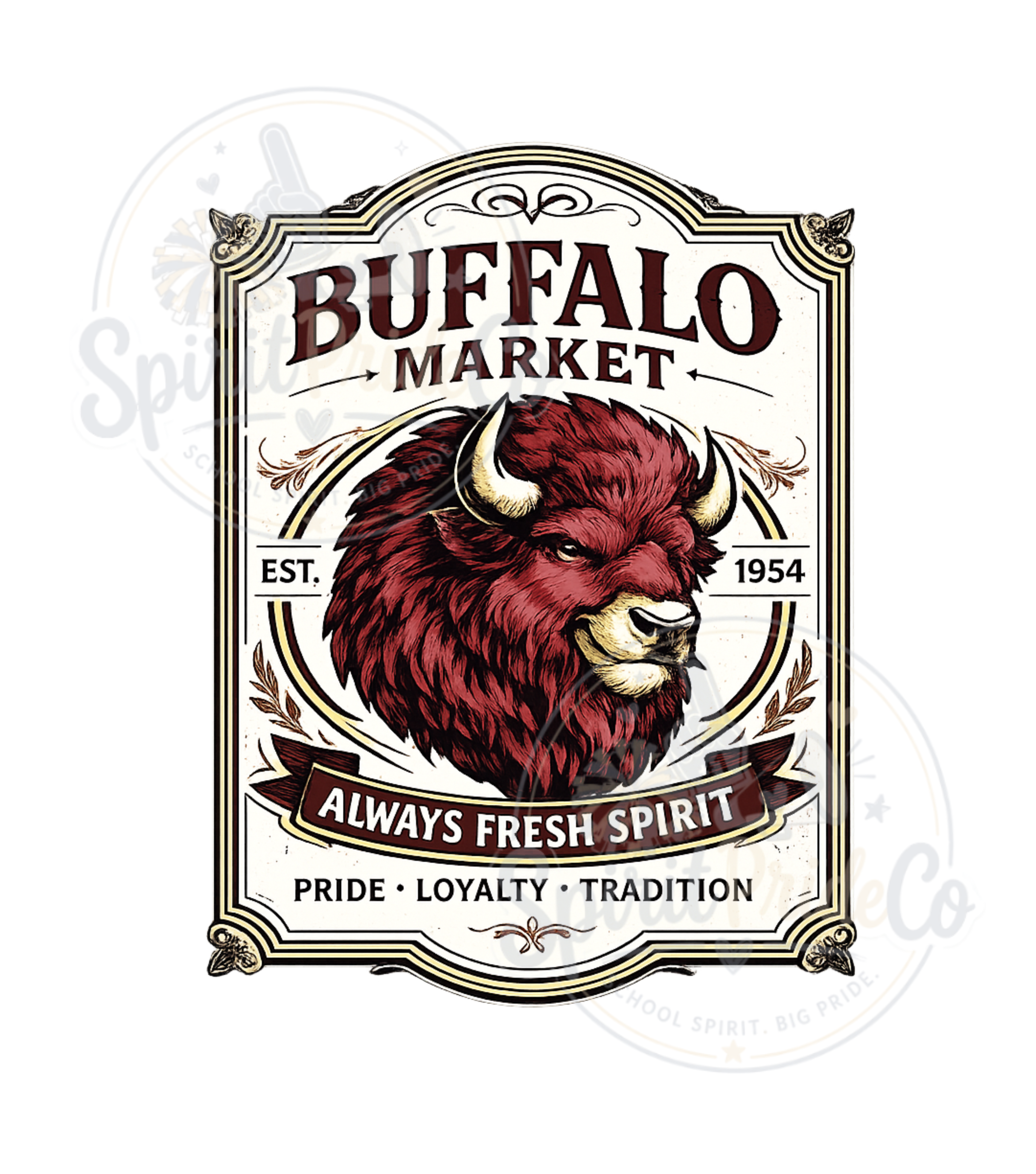 Buffalo Market Spirit Tee- Gildan product thumbnail image