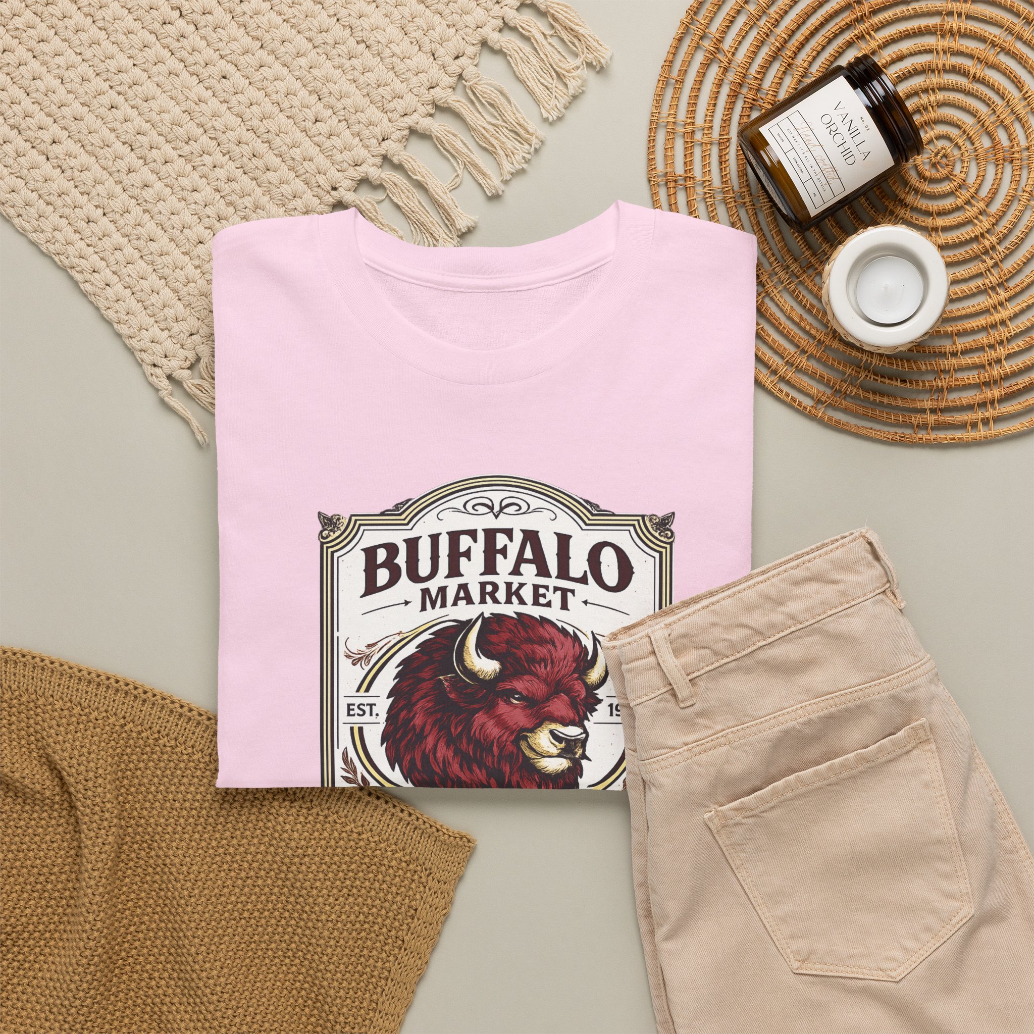 Buffalo Market Spirit Tee- Gildan product thumbnail image Buffalo Market Spirit Tee- Gildan product thumbnail image