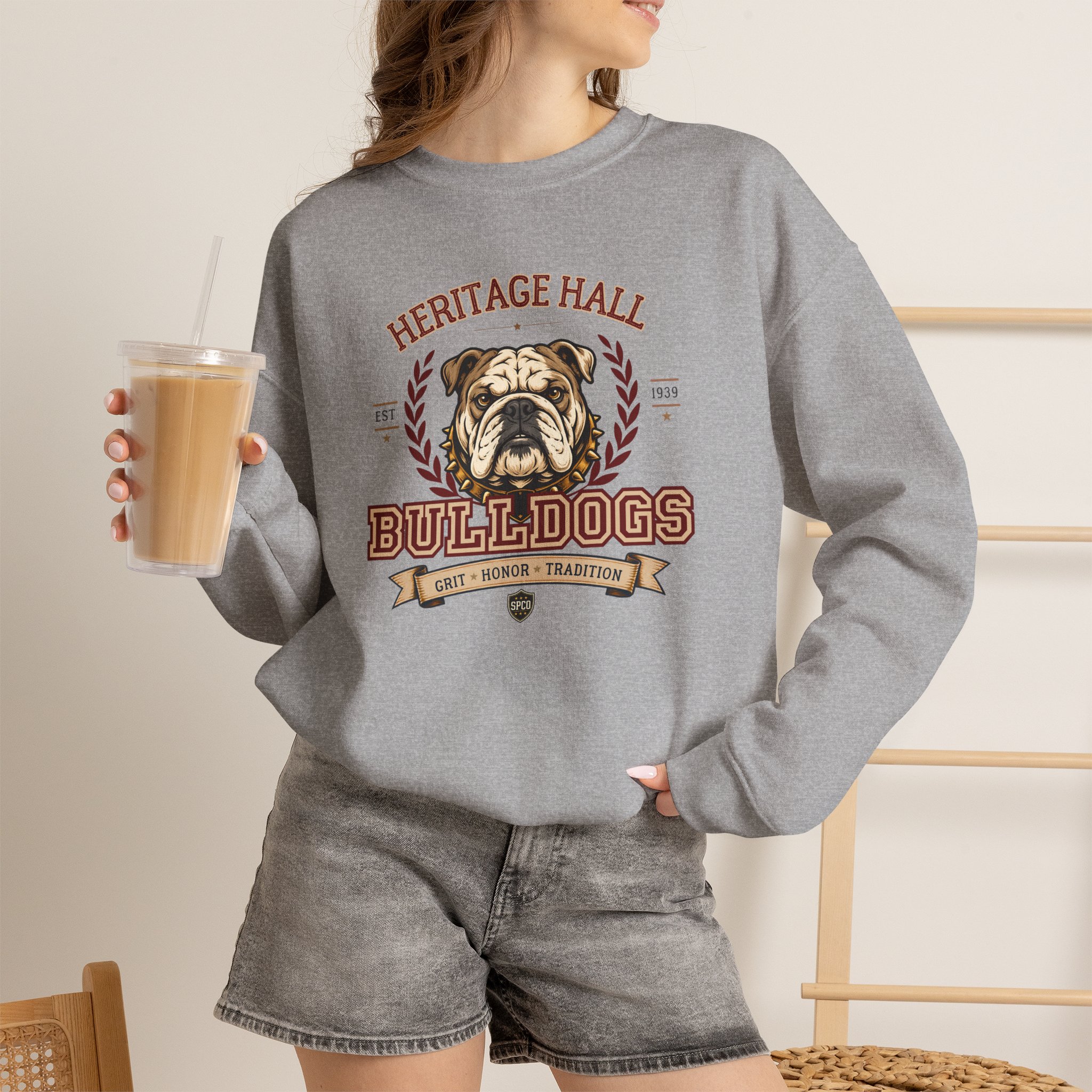Heritage Hall Bulldogs Sweatshirt product thumbnail image Heritage Hall Bulldogs Sweatshirt product thumbnail image
