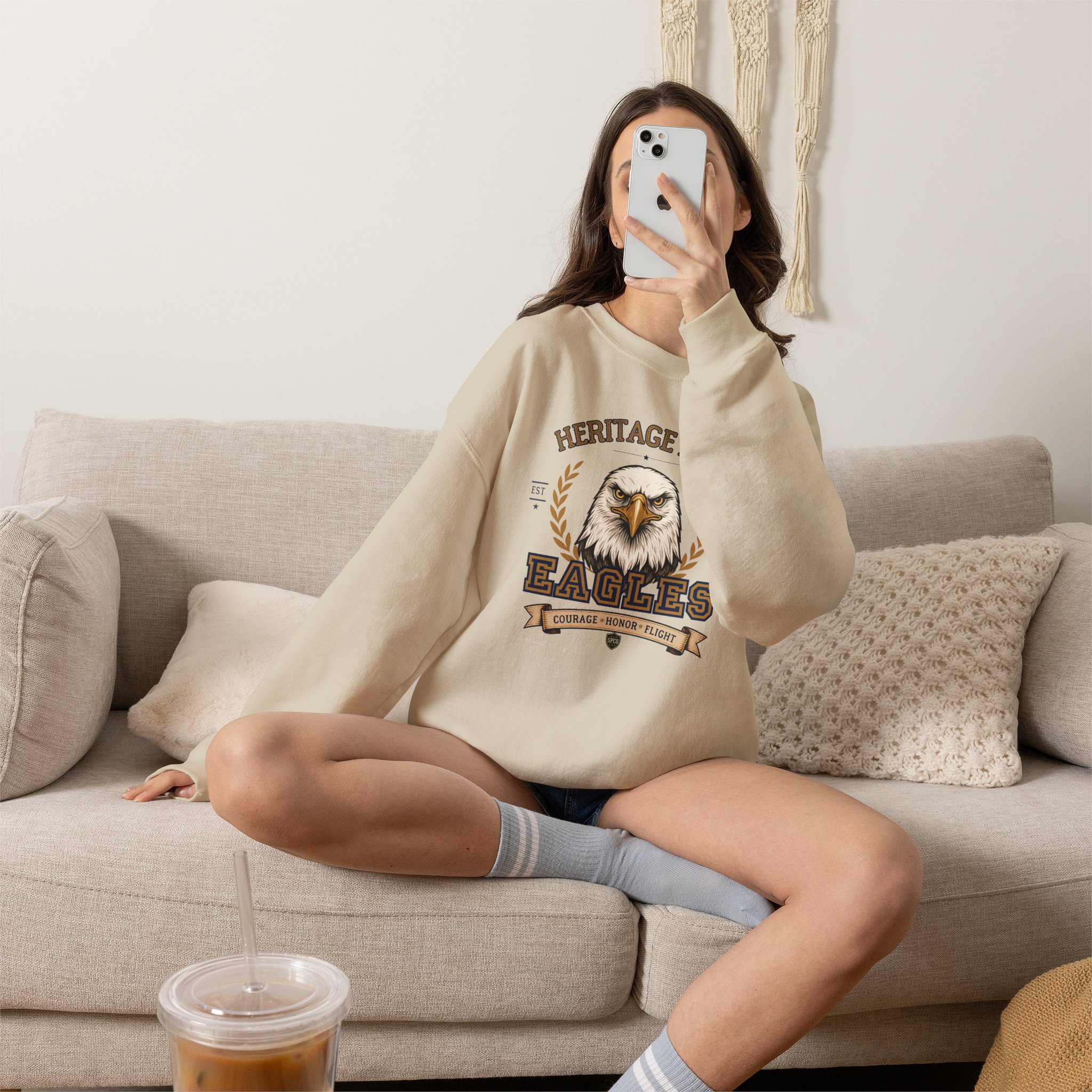 Heritage Hall Eagles Sweatshirt product thumbnail image Heritage Hall Eagles Sweatshirt product thumbnail image