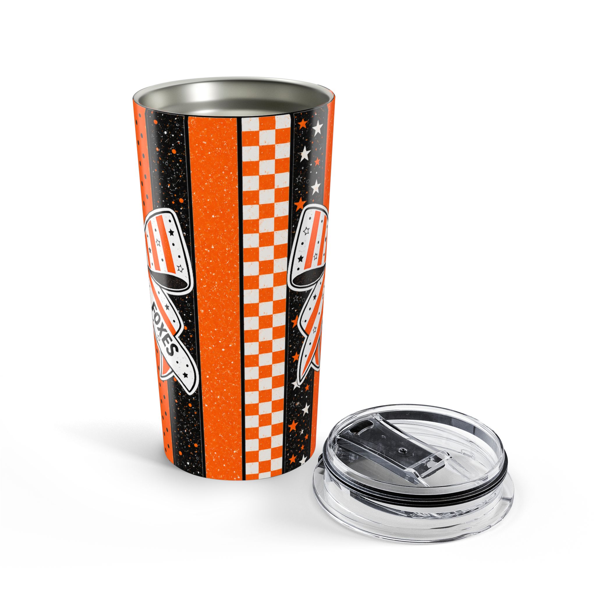 Foxes Bow/Stripe Tumbler 20 oz product thumbnail image