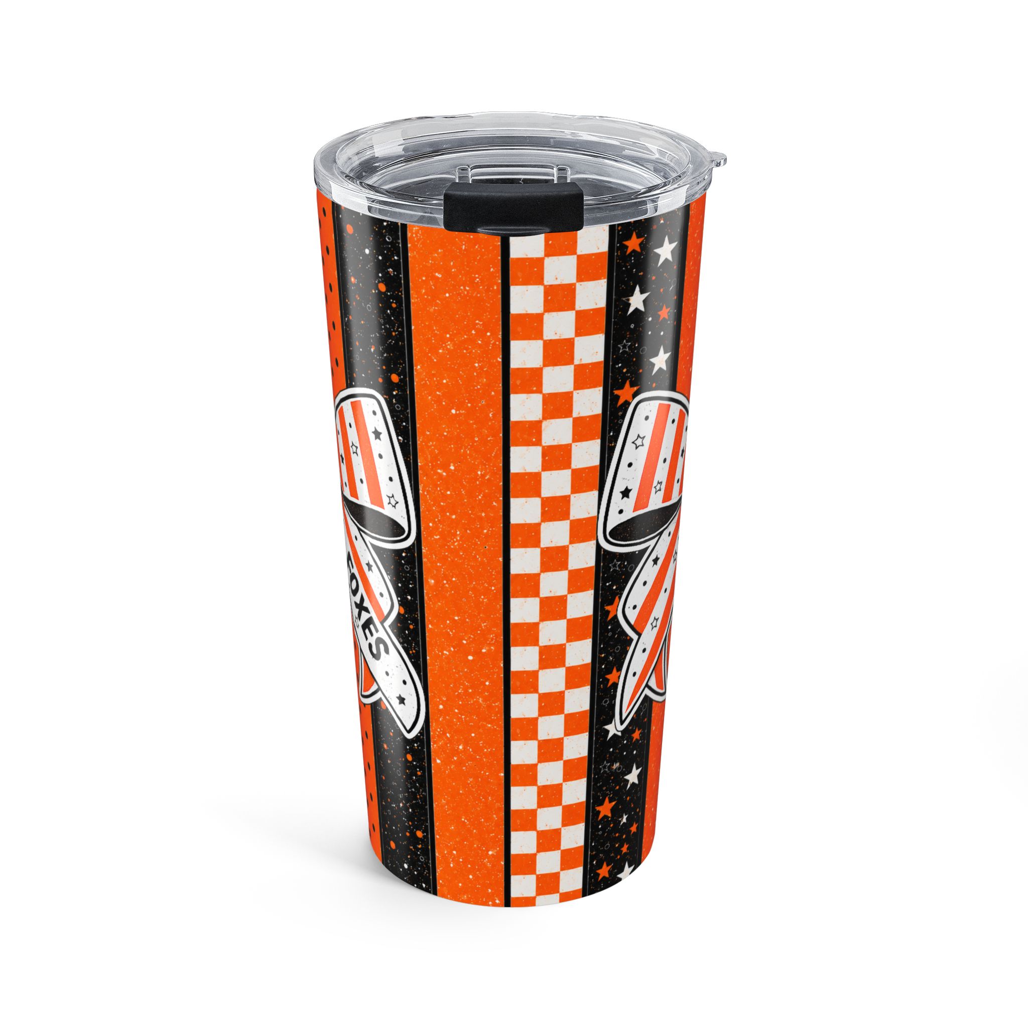 Foxes Bow/Stripe Tumbler 20 oz product thumbnail image
