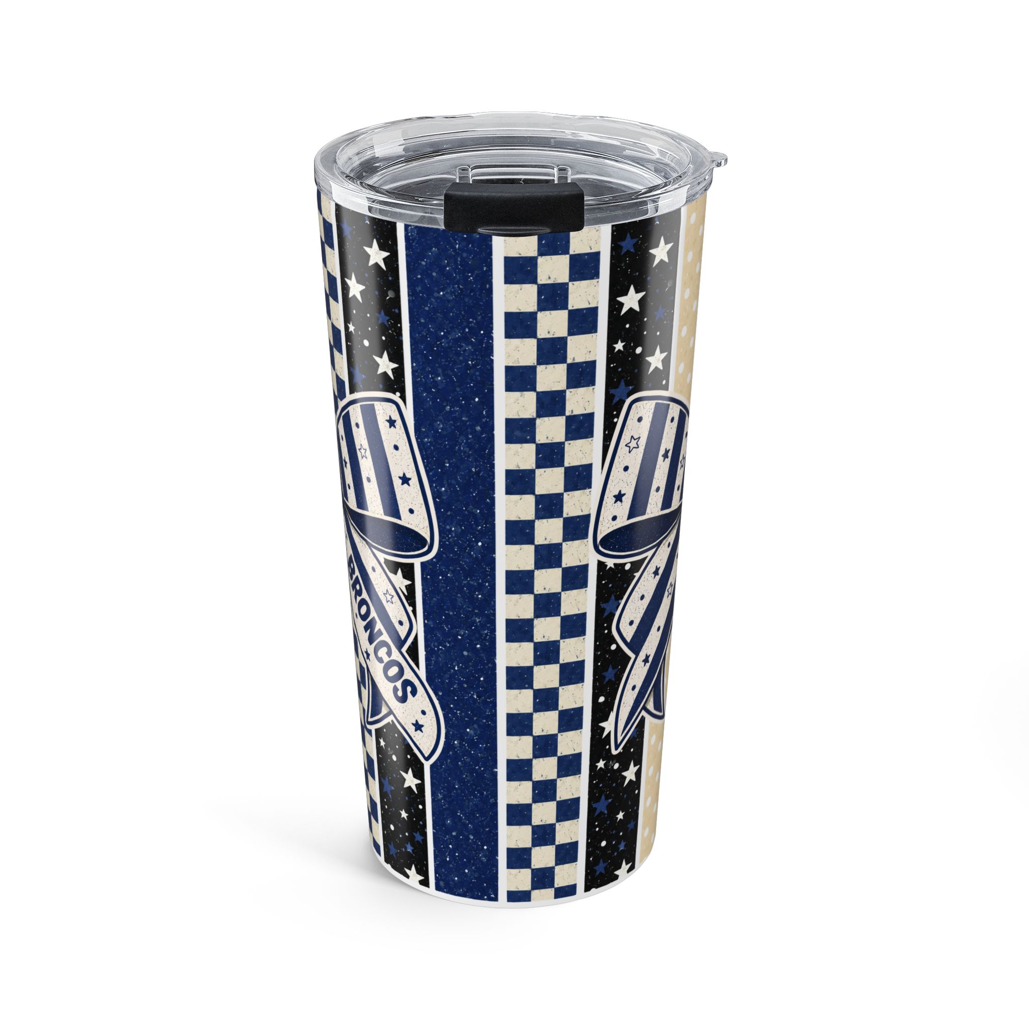 Broncos Bow/Stripes Tumbler 20 oz product thumbnail image