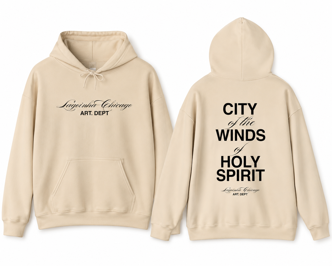 Winds of the Holy Spirit Hooded Sweatshirt | Religious Faith Scripture Design