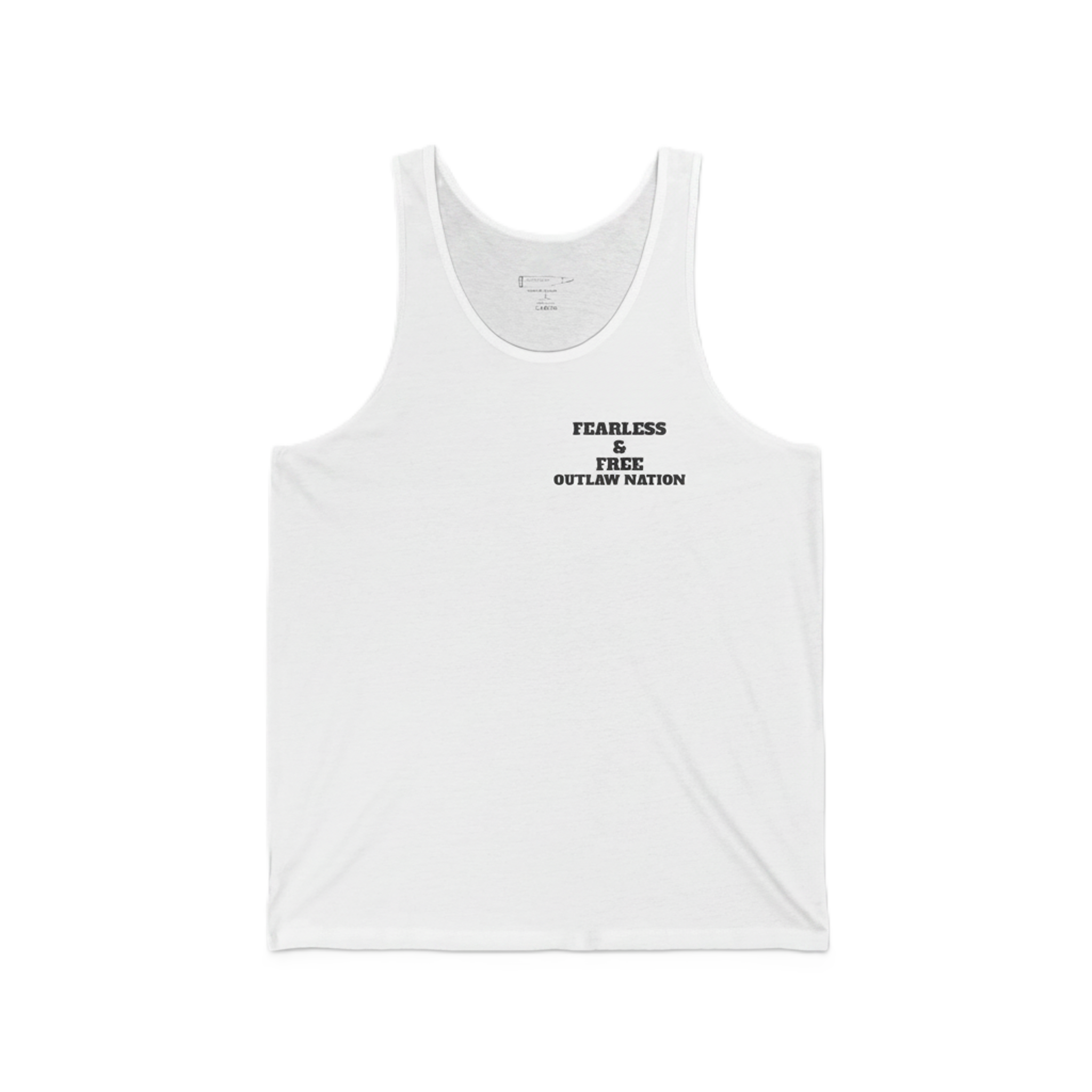 MEN’S Fearless and Free Outlaw Nation Tank Top — Western Skull Graphic Tank