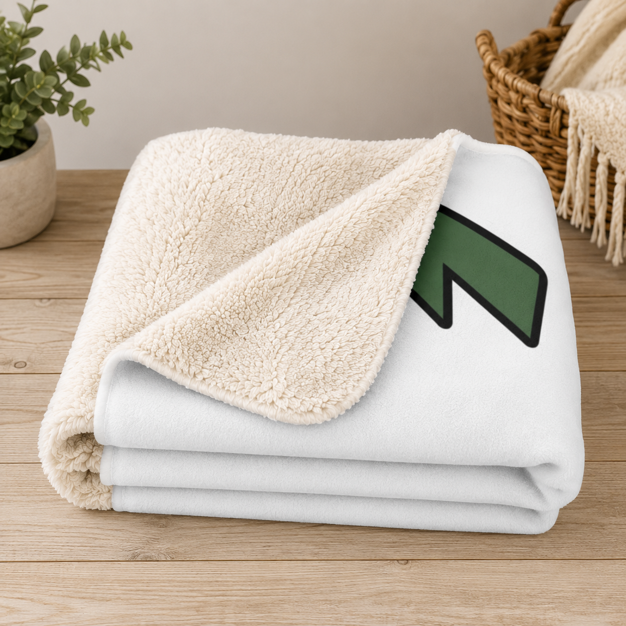 Personalized School Spirit Sherpa Fleece Blanket product thumbnail image